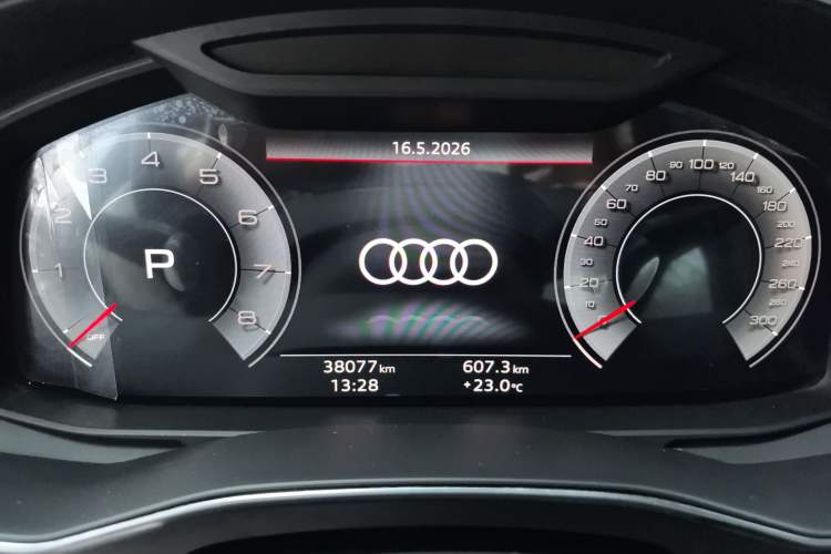 Used Audi A6L 2024 55 TFSI quattro Prestige Dynamic Edition Odometer Close Up