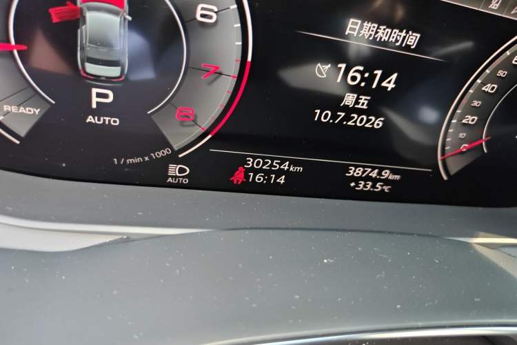 Used Audi A6L 2024 45 TFSI quattro Prestige Dynamic Edition Odometer Close Up