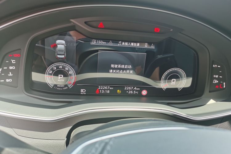Used Audi A6L 2024 45 TFSI Prestige Dynamic Edition Odometer Close Up