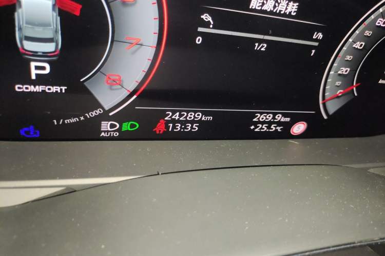 Used Audi A6L 2024 55 TFSI quattro Prestige Dynamic Edition Odometer Close Up