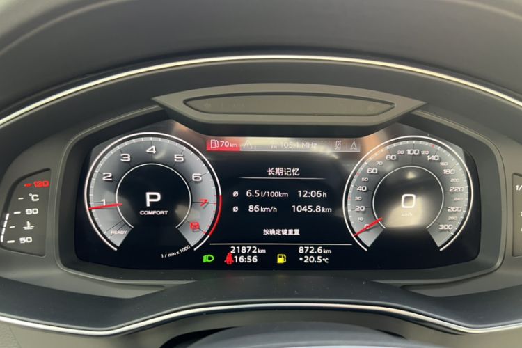 Used Audi A6L 2024 45 TFSI Prestige Dynamic Edition Odometer Close Up