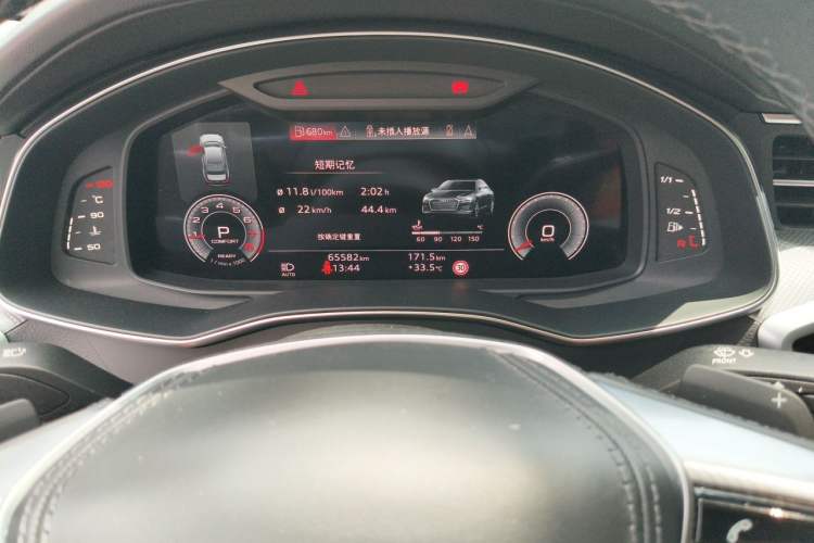 Used Audi A6L 2024 45 TFSI Prestige Dynamic Edition Odometer Close Up