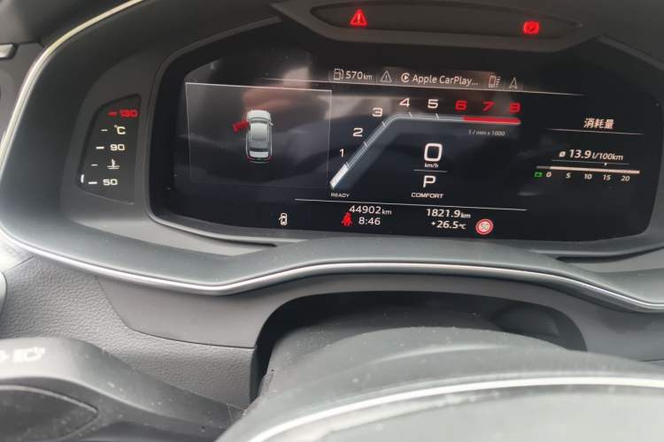 Used Audi A6L 2024 40 TFSI Luxury Dynamic Edition Odometer Close Up