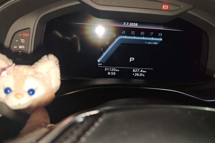 Used Audi A6L 2024 45 TFSI Prestige Dynamic Edition Odometer Close Up