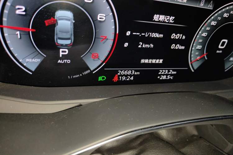 Used Audi A6L 2024 45 TFSI quattro Prestige Dynamic Edition Odometer Close Up