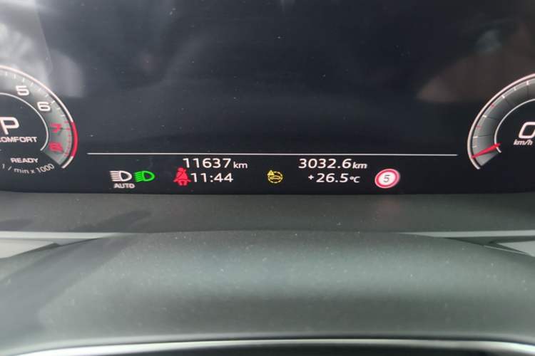 Used Audi A6L 2024 45 TFSI Prestige Elegant Edition Odometer Close Up