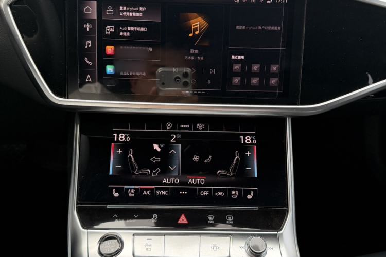 Used Audi A6L 2025 Revised 45 TFSI Prestige Dynamic Edition Audio And AC Panel