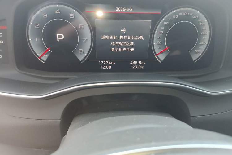 Used Audi A6L 2025 45 TFSI Prestige Dynamic Edition Odometer Close Up