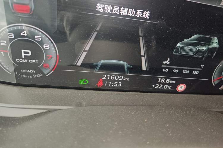 Used Audi A6L 2025 45 TFSI Prestige Dynamic Edition Odometer Close Up
