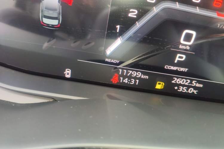 Used Audi A6L 2025 Revised 40 TFSI Luxury Dynamic Edition Odometer Close Up