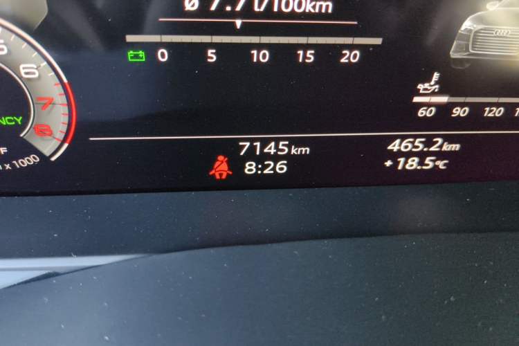 Used Audi A6L 2025 Updated 55 TFSI quattro Prestige Dynamic Edition Odometer Close Up