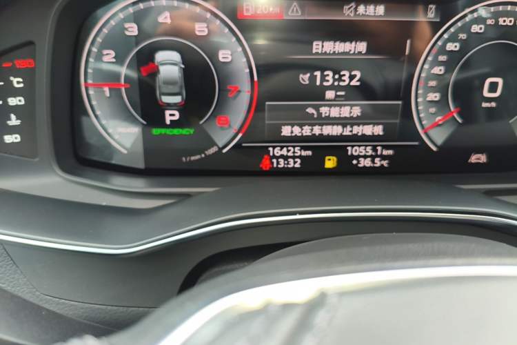 Used Audi A6L 2025 Revised 45 TFSI Prestige Dynamic Edition Odometer Close Up