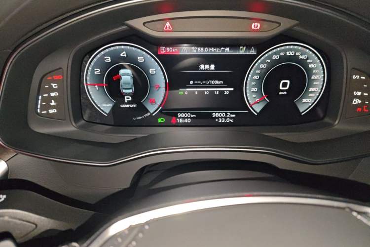 Used Audi A6L 2025 45 TFSI quattro Prestige Dynamic Edition Odometer Close Up
