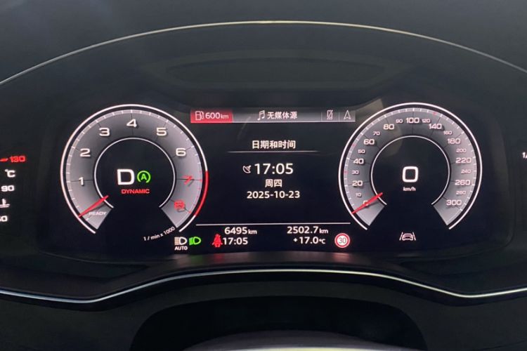 Used Audi A6L 2025 45 TFSI quattro Prestige Dynamic Edition Odometer Close Up