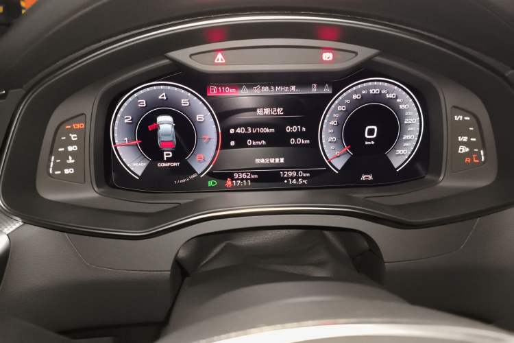 Used Audi A6L 2025 Revised 45 TFSI Prestige Dynamic Edition Odometer Close Up