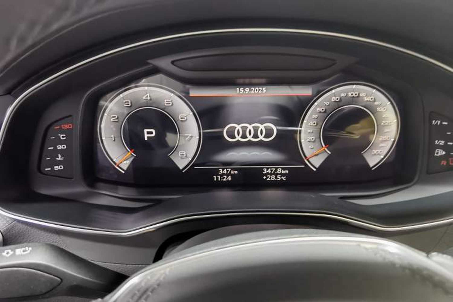 Used Audi A6L 2025 Revised 45 TFSI Prestige Dynamic Edition Odometer Close Up