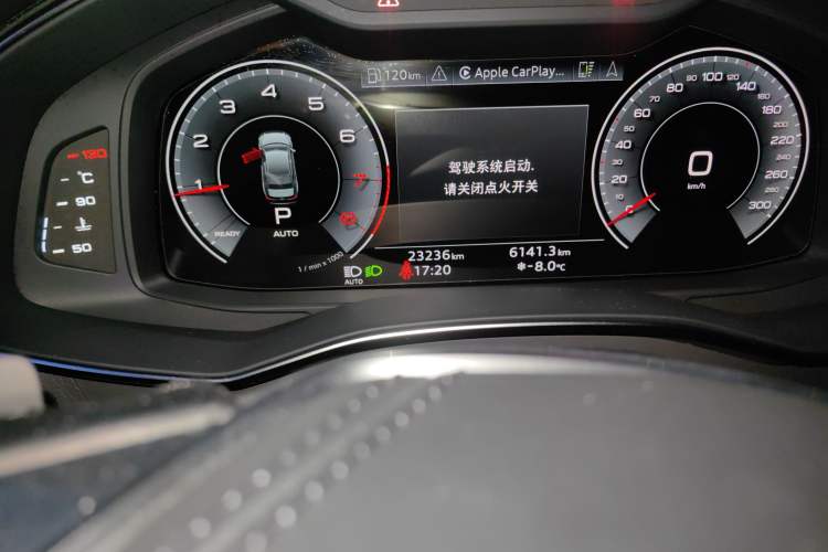 Used Audi A6L 2025 45 TFSI Prestige Dynamic Edition Odometer Close Up
