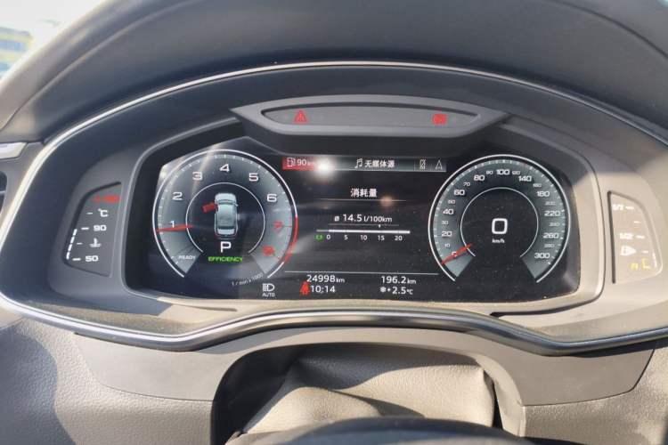 Used Audi A6L 2025 45 TFSI quattro Prestige Dynamic Edition + Premium Package Odometer Close Up