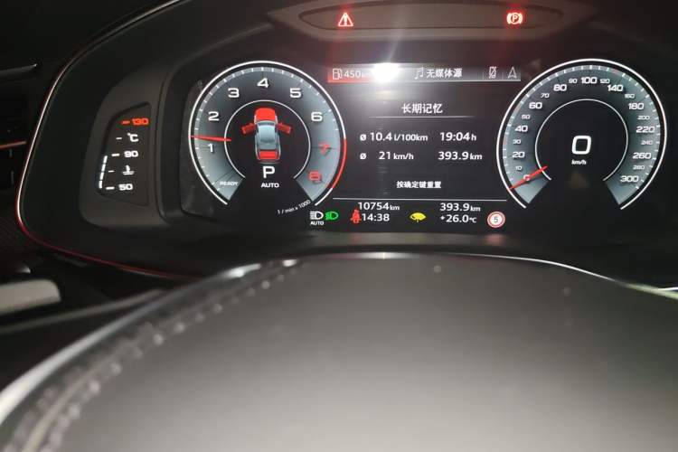 Used Audi A6L 2025 45 TFSI Prestige Dynamic Edition Odometer Close Up