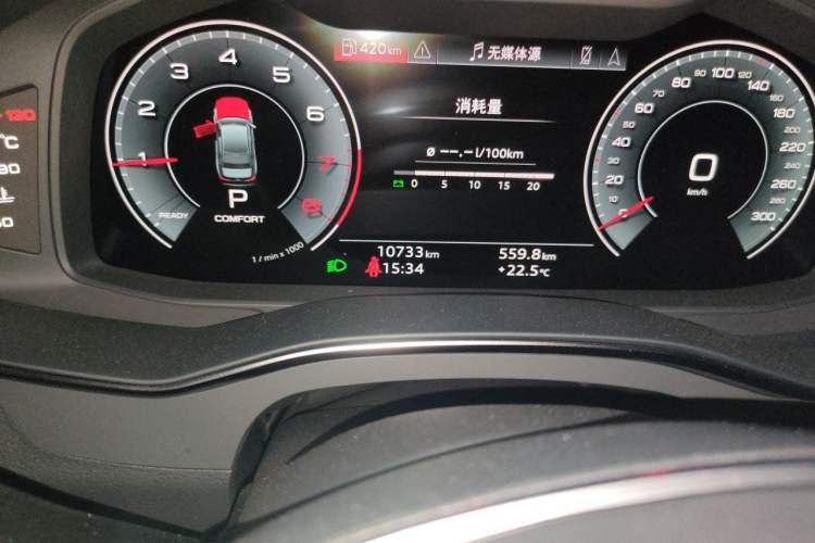 Used Audi A6L 2025 45 TFSI Prestige Dynamic Edition Odometer Close Up