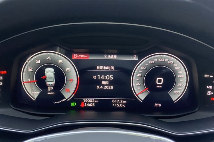 Used Audi A6L 2025 45 TFSI Prestige Dynamic Edition Odometer Close Up