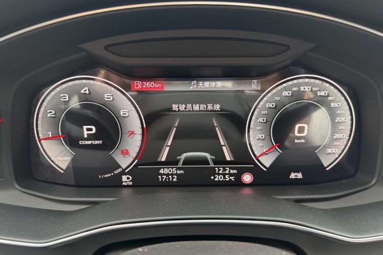 Used Audi A6L 2025 Revised 45 TFSI Prestige Dynamic Edition Odometer Close Up
