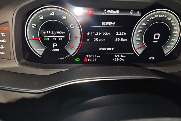 Used Audi A6L 2025 45 TFSI quattro Prestige Dynamic Edition Odometer Close Up
