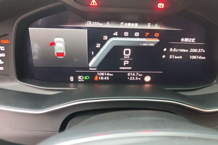 Used Audi A6L 2025 Restyled 45 TFSI quattro Prestige Dynamic Edition Odometer Close Up