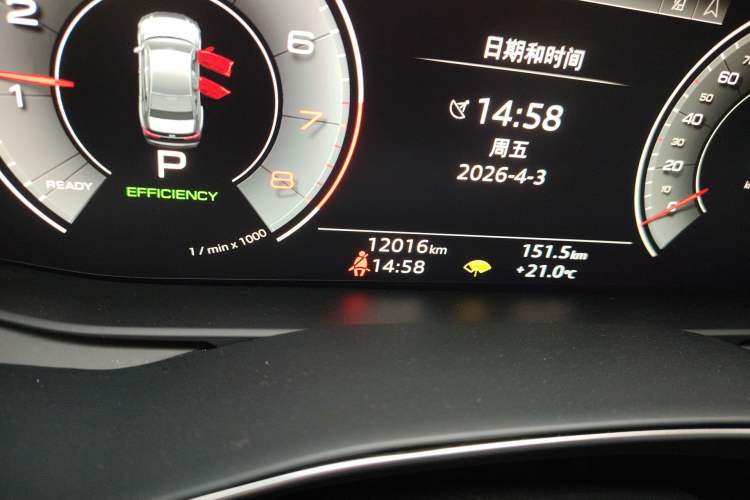 Used Audi A6L 2025 Restyled 45 TFSI quattro Prestige Dynamic Edition Odometer Close Up