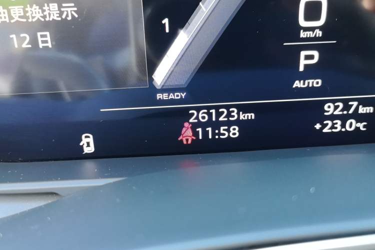 Used Audi A6L 2025 Revised 45 TFSI Prestige Dynamic Edition Odometer Close Up
