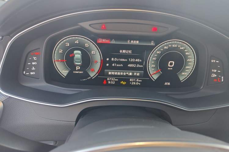 Used Audi A6L 2025 Revised 45 TFSI Prestige Dynamic Edition Odometer Close Up