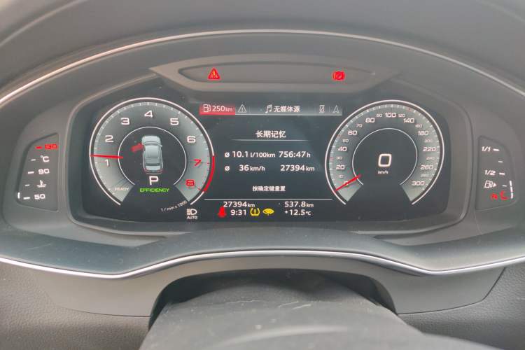 Used Audi A6L 2025 45 TFSI quattro Prestige Dynamic Edition Odometer Close Up
