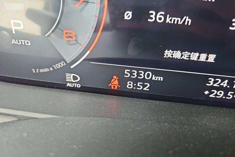 Used Audi A6L 2025 45 TFSI Prestige Dynamic Edition Odometer Close Up