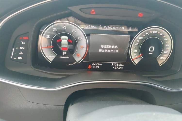 Used Audi A6L 2025 45 TFSI Prestige Dynamic Edition Odometer Close Up