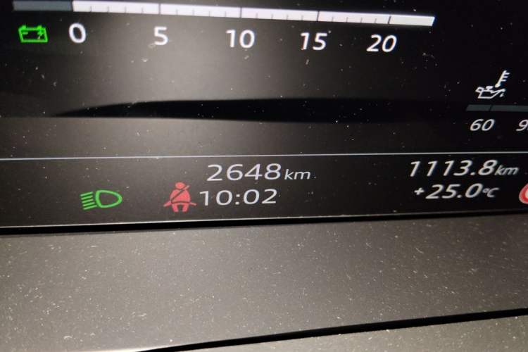 Used Audi A6L 2025 55 TFSI quattro Prestige Dynamic Edition Odometer Close Up