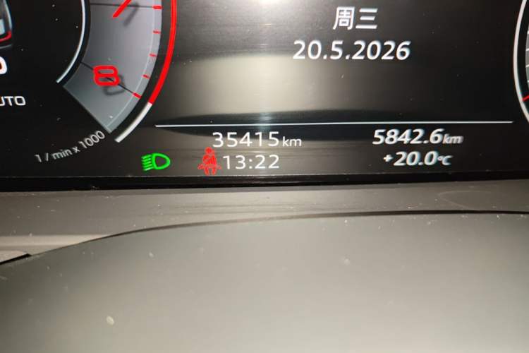 Used Audi A6L 2025 Revised 45 TFSI Prestige Dynamic Edition Odometer Close Up