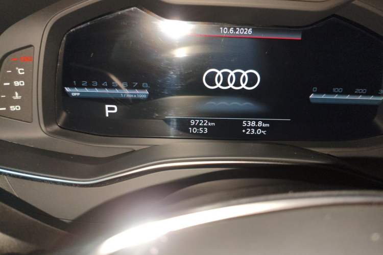 Used Audi A6L 2025 45 TFSI Prestige Dynamic Edition Odometer Close Up