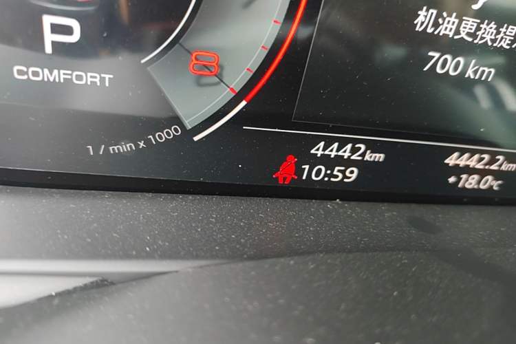 Used Audi A6L 2026 45 TFSI Prestige Dynamic Edition Odometer Close Up