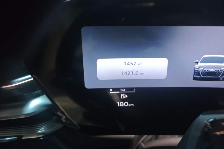 Used Audi A6L 2026 Model 2.0T Premium Elegant Edition Odometer Close Up