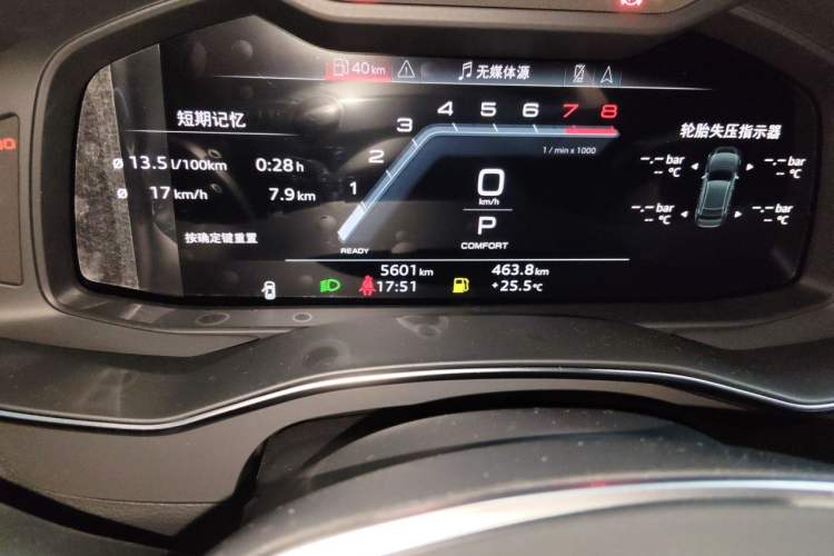 Used Audi A6L 2026 45 TFSI quattro Prestige Dynamic Edition Odometer Close Up