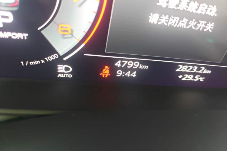 Used Audi A6L 2026 45 TFSI Prestige Dynamic Edition Odometer Close Up