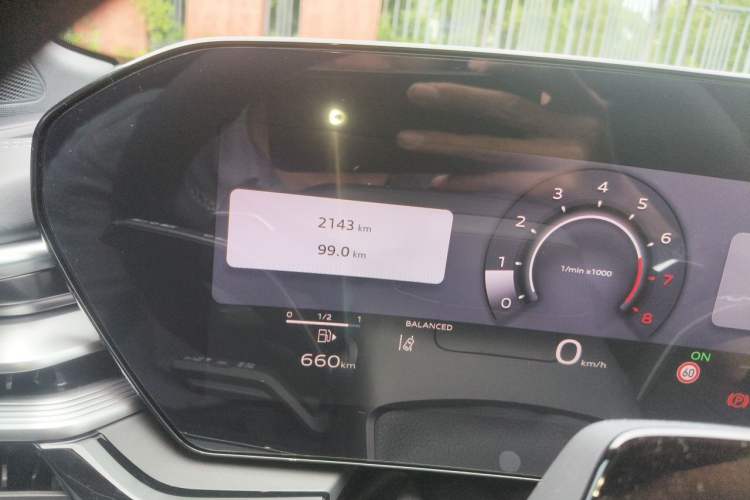 Used Audi A6L 2026 Model 2.0T Selected Elegant Edition Odometer Close Up