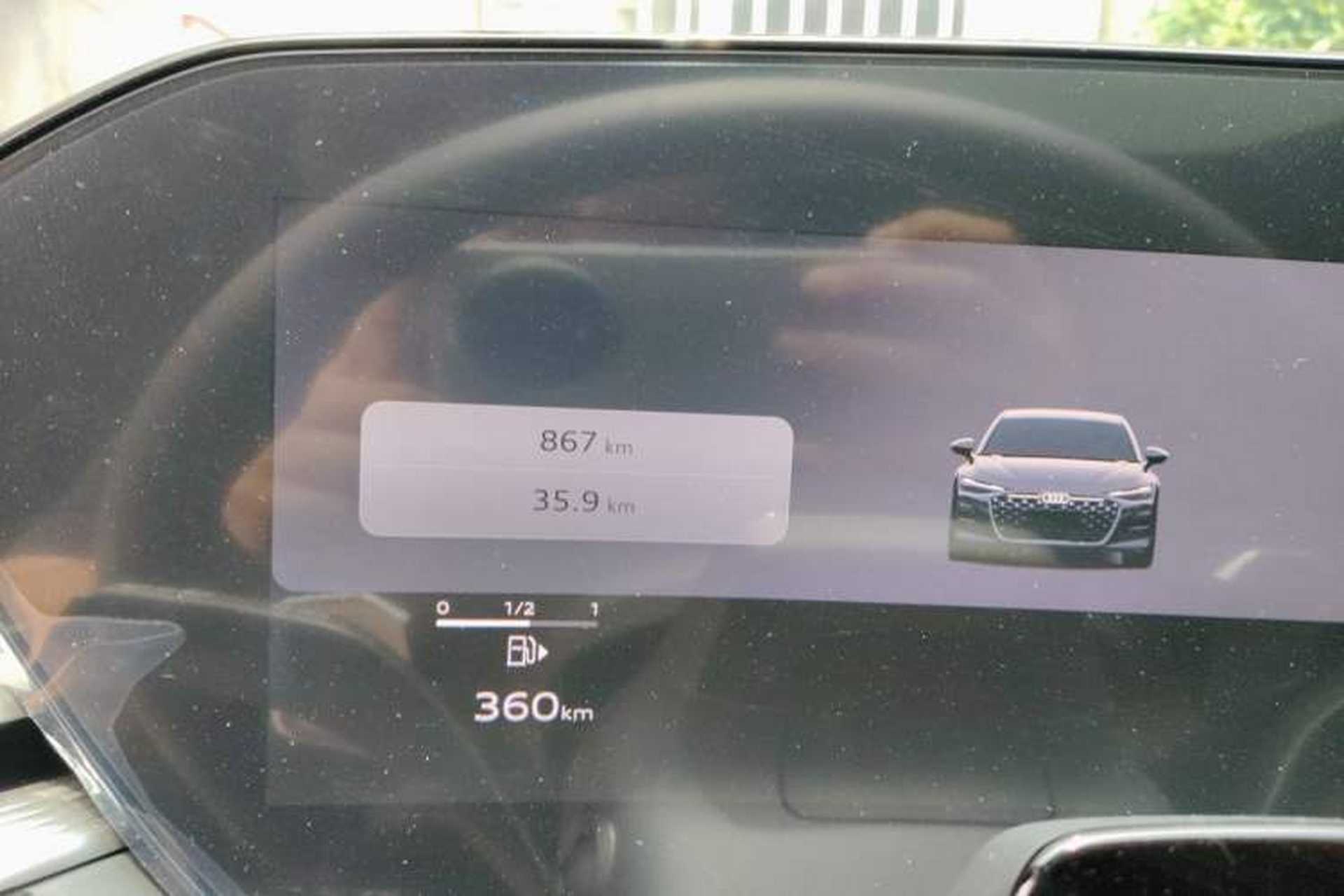 Used Audi A6L 2026 Model 2.0T Premium Elegant Edition Odometer Close Up