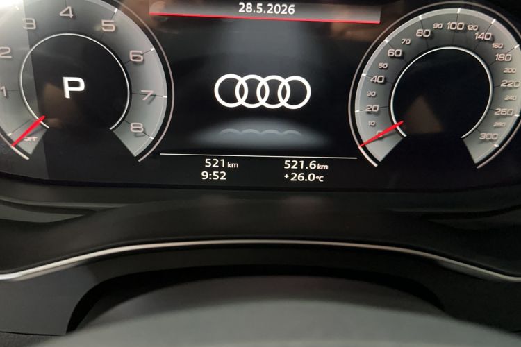 Used Audi A6L 2026 45 TFSI quattro Prestige Dynamic Edition Odometer Close Up