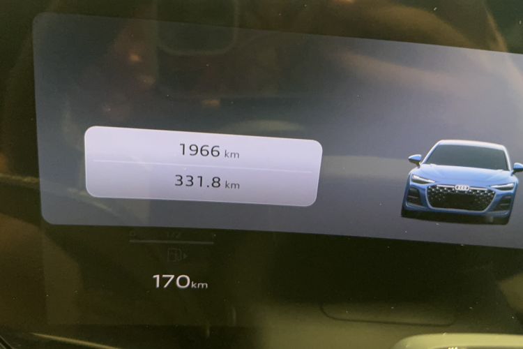 Used Audi A6L 2026 Model 2.0T quattro Premium Elegant Edition Odometer Close Up