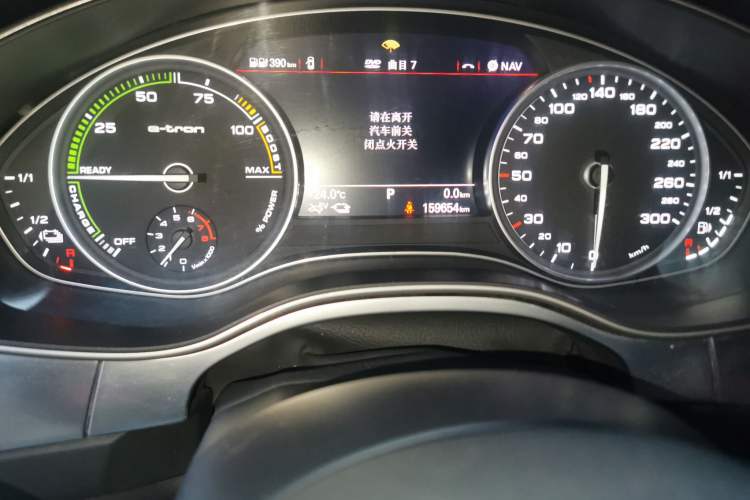 Used Audi A6L New Energy 2018 40 e-tron Odometer Close Up