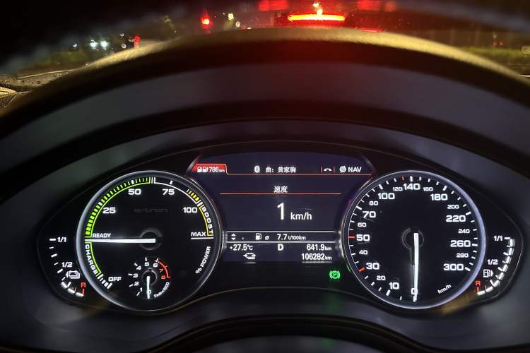 Used Audi A6L New Energy 2018 40 e-tron Odometer Close Up