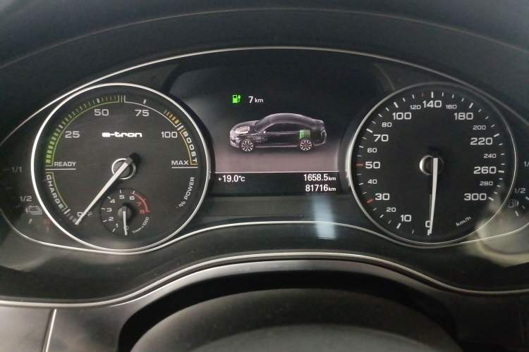 Used Audi A6L New Energy 2018 40 e-tron Odometer Close Up