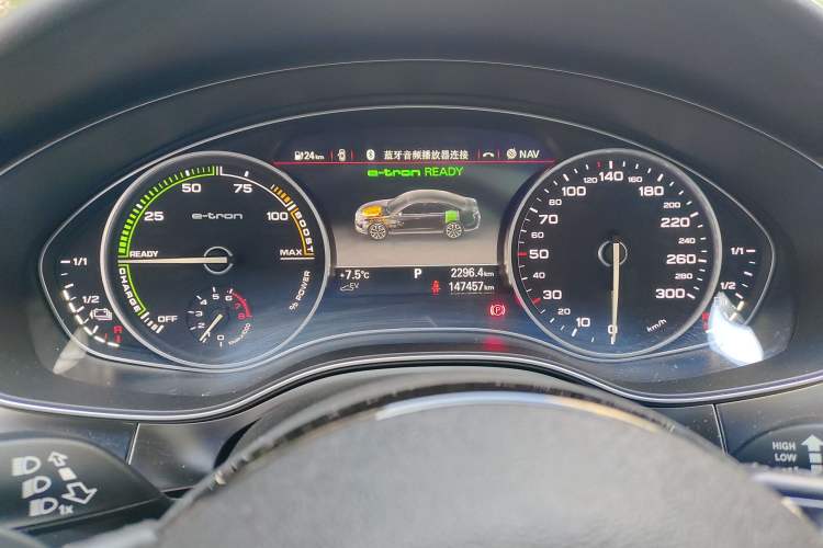 Used Audi A6L New Energy 2018 40 e-tron Odometer Close Up