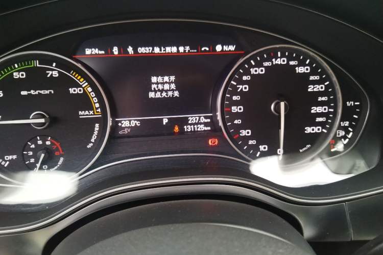Used Audi A6L New Energy 2018 40 e-tron Odometer Close Up